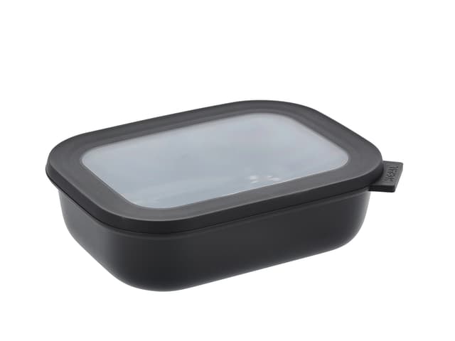 Mepal Cirqula Rektangulær skål m/låg 1000 ml Black