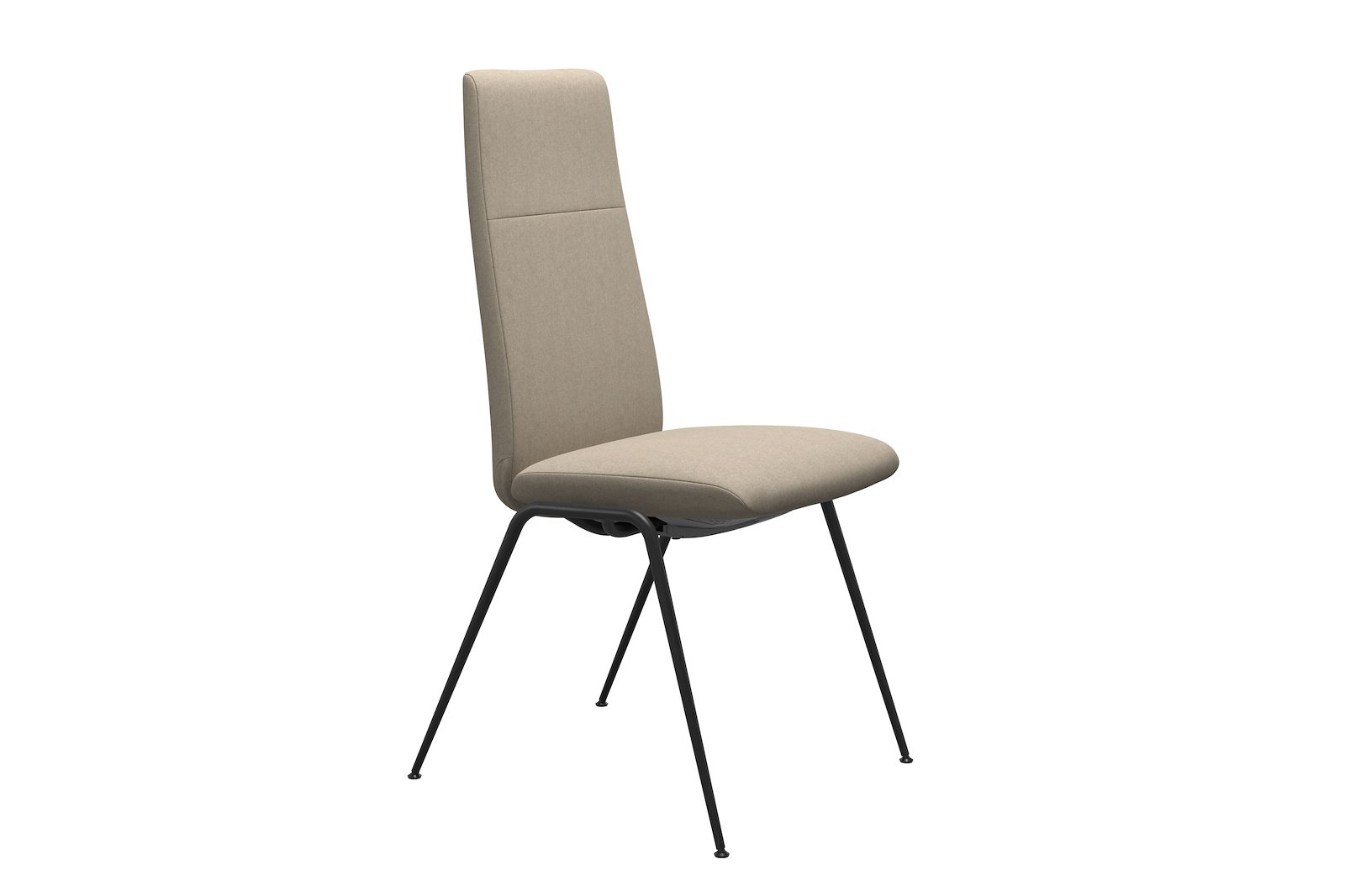Chilli spisestol Tekstil Calido - Light Beige - Sort
