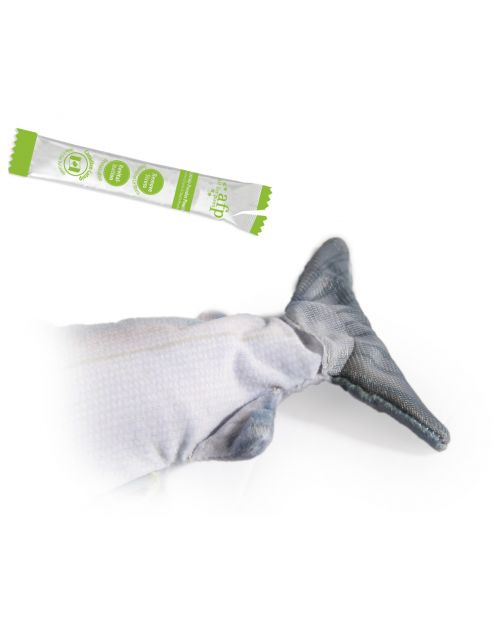 All For Paws Fish Sardine - Kattenspeelgoed - 28x12x5.5 cm Multi-Color