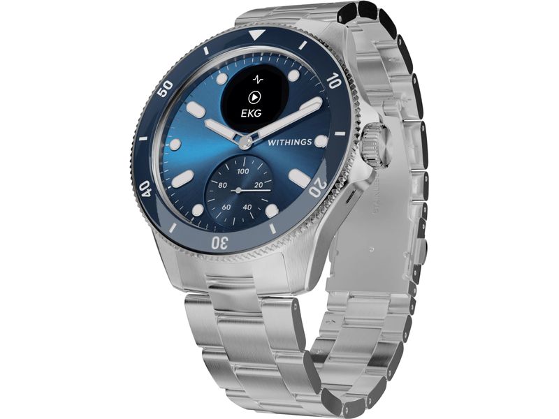 Withings Scanwatch Nova Blau Gesundheitsuhr