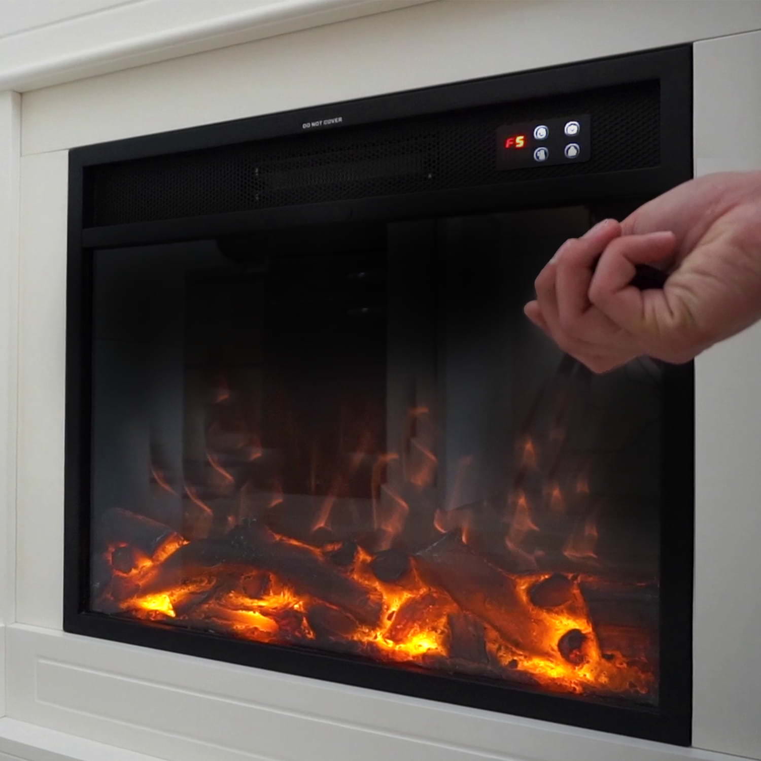 Cheminee murale 1500w cheminee fuego alberto blanco
