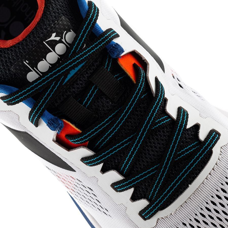 Diadora Chaussures de Running Mythos Blushield 7 Vortice - Blanc/Noir/Bleu