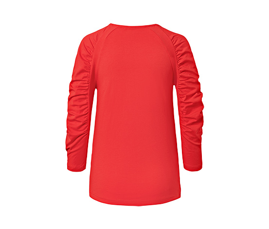 Shirt mit 3/4-Arm, rot