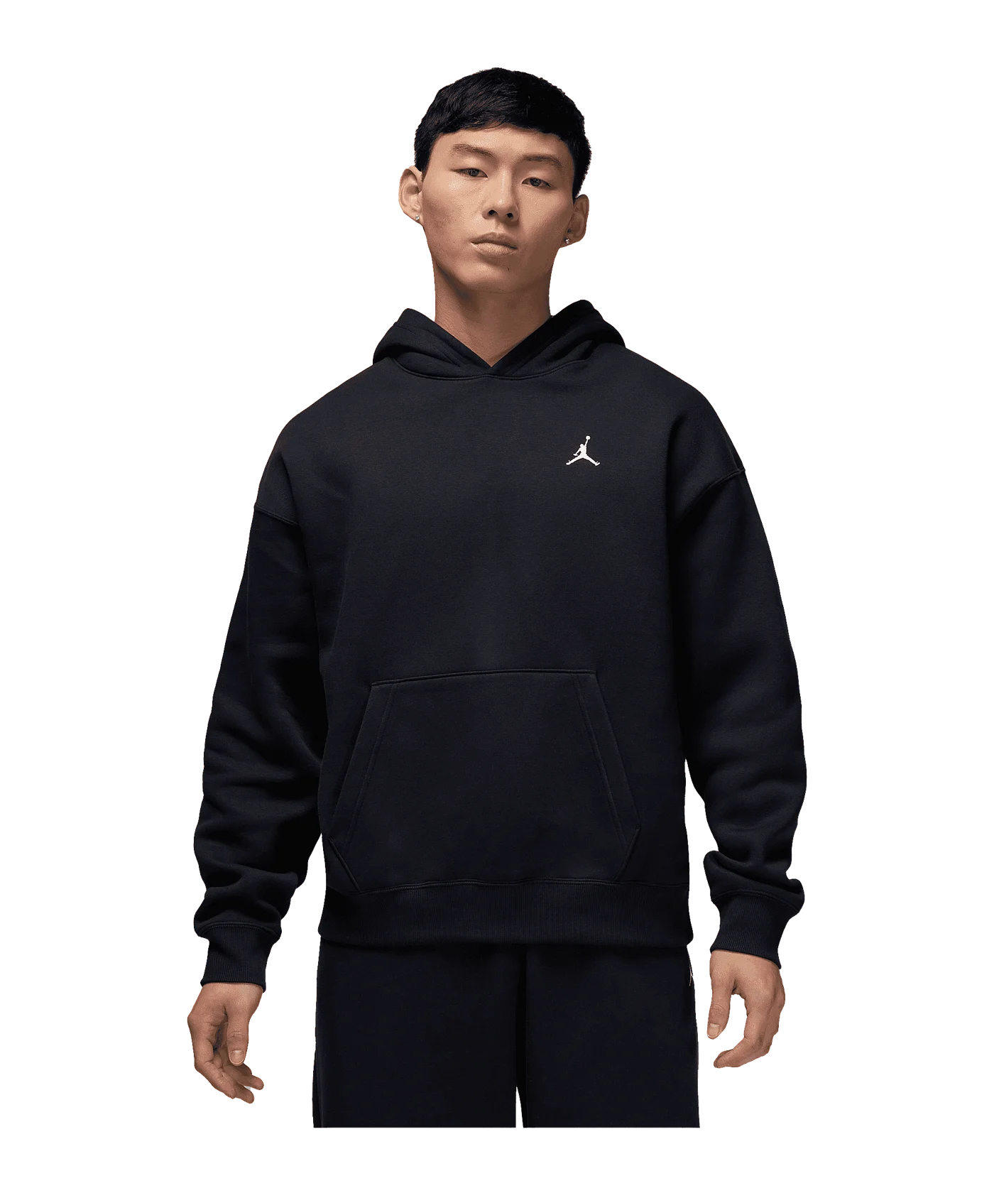 Jordan Brooklyn Fleece Oversized Kapuzenjacke Schwarz F010