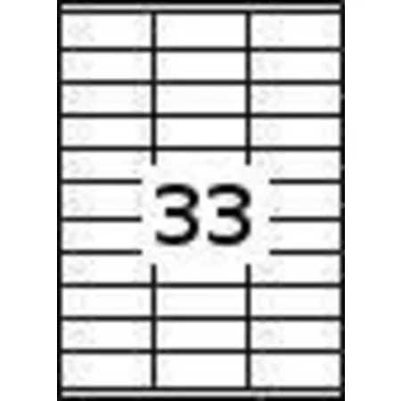 Kores Etiketten DIN A4, 70 x 25,4 mm, 825 Stück