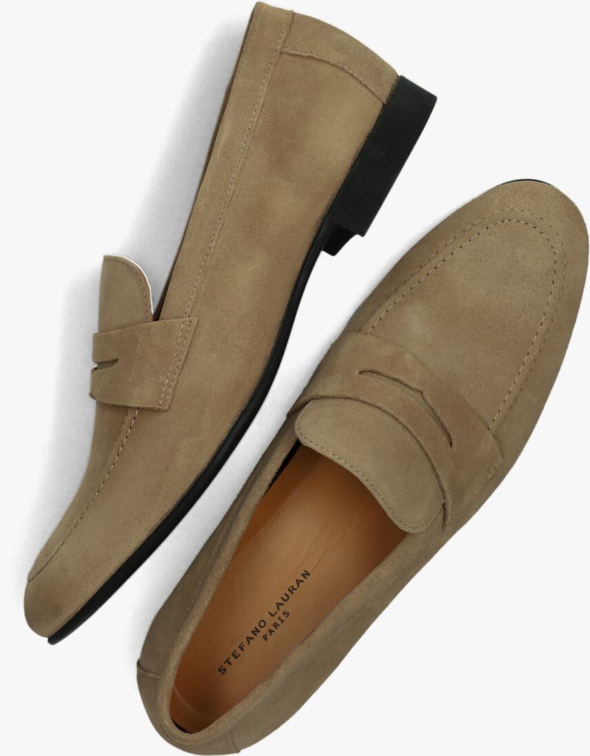 taupe stefano lauran loafers s3138