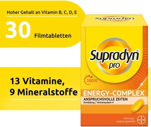 Supradyn pro energy complex Filmtabletten, 30 Stück