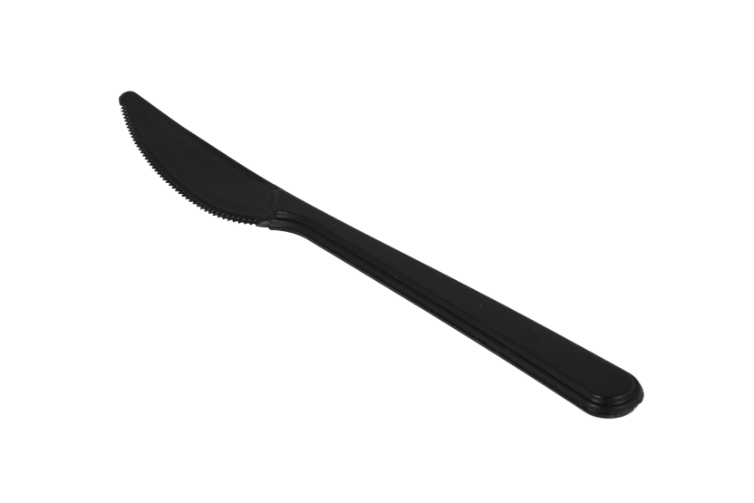 Herbruikbaar mes 180mm PP zwart