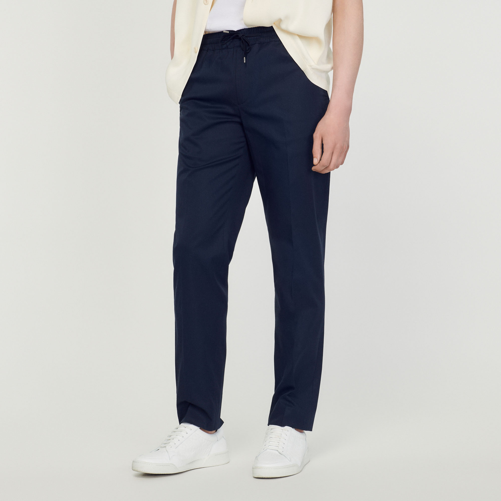 Pantalon droit elastique