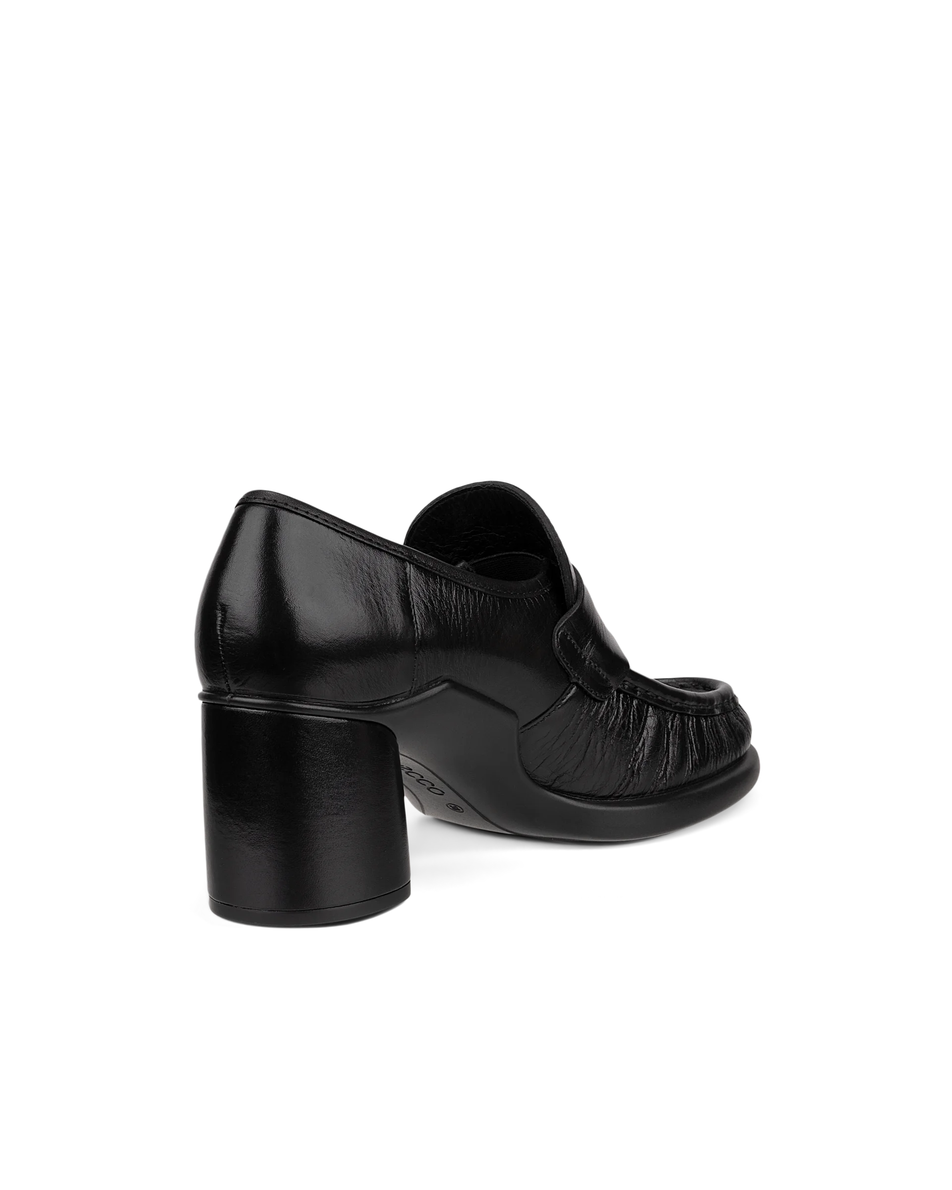 ECCO SCULPTED LX 55 Damen Lederloafer mit Blockabsatz Schwarz