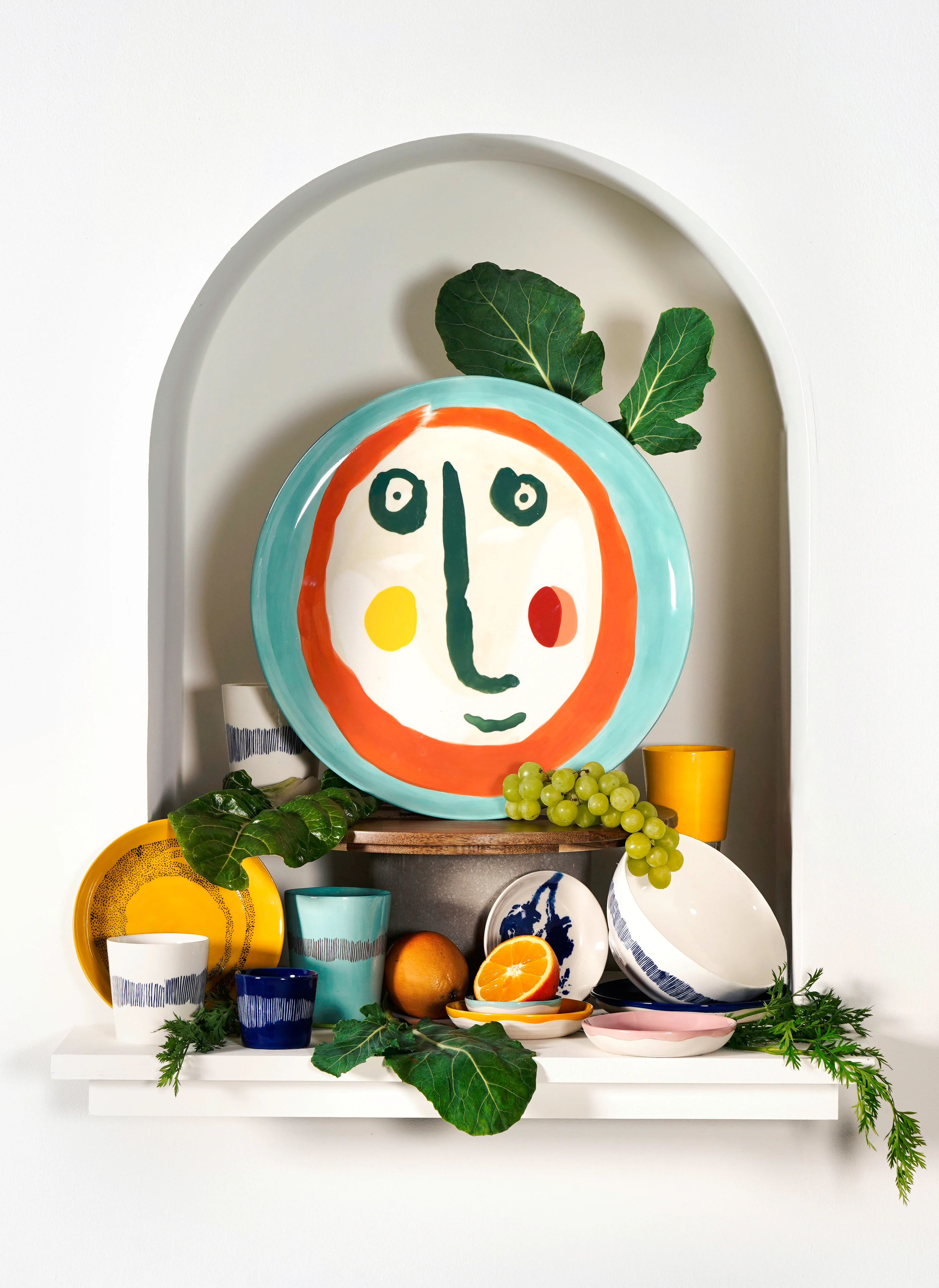 FEAST - Assiette de présentation céramique | Bleu