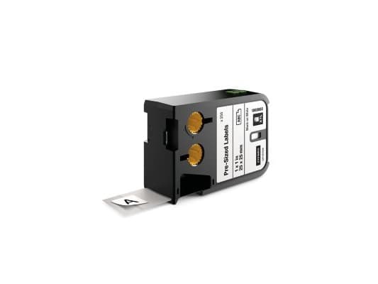 DYMO XTL - Polyester - permanet adhesiv - svart på hvitt - 25 x 25 mm 250 kassett(er) tape - for XTL 500