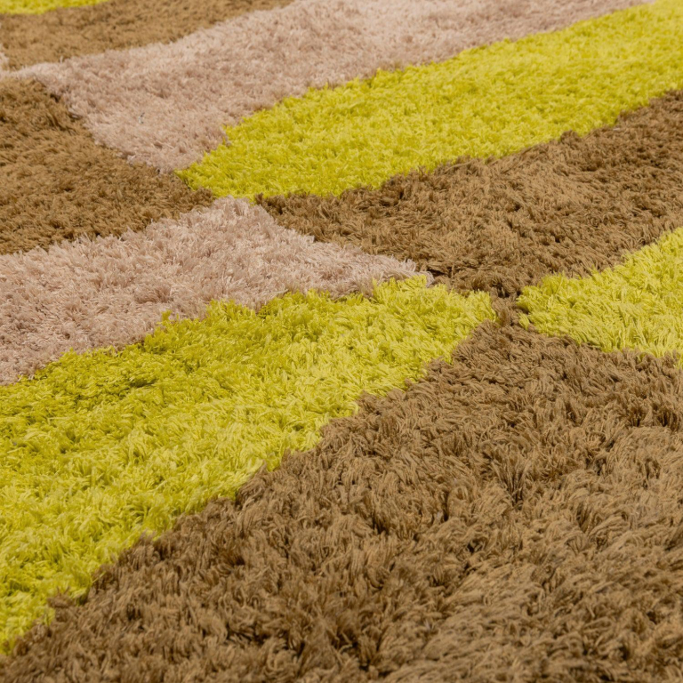 WOOOD Musa vloerkleed 170x240 naturel/geel