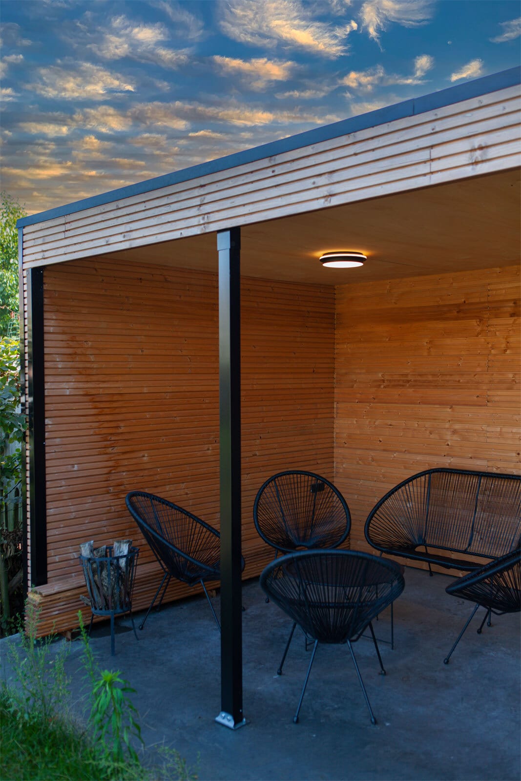 ECO-LIGHT LED Außenwandleuchte GOLETA anthrazit
