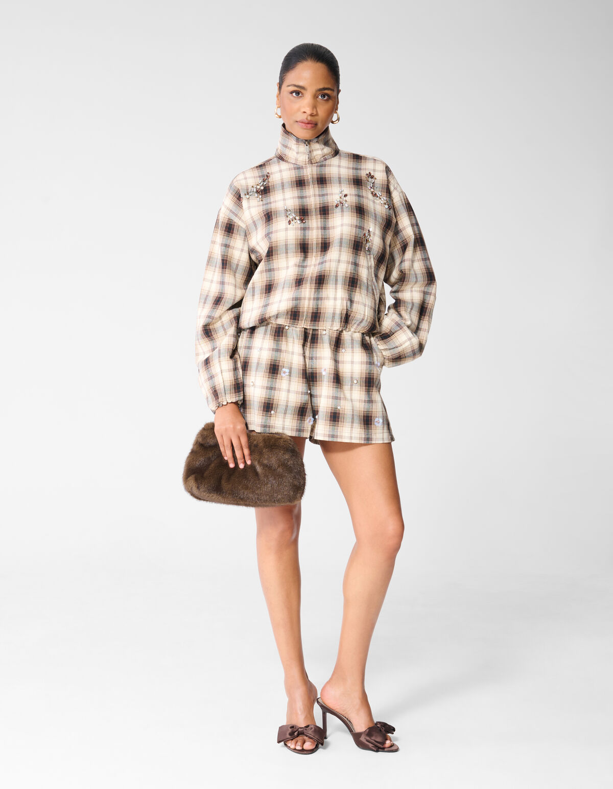 Ruiten Beaded Bomber Bruin