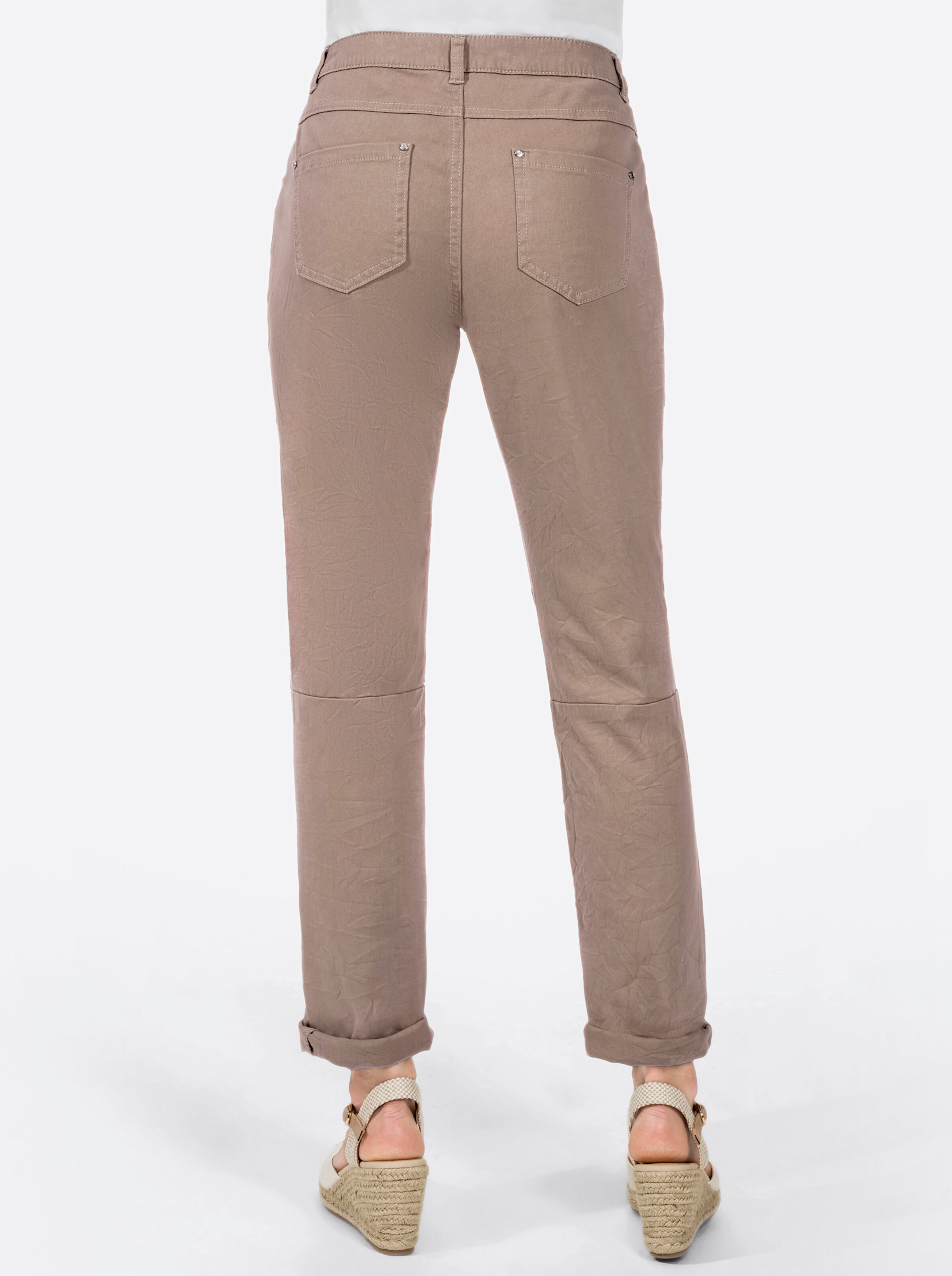 Baumwollhose in taupe