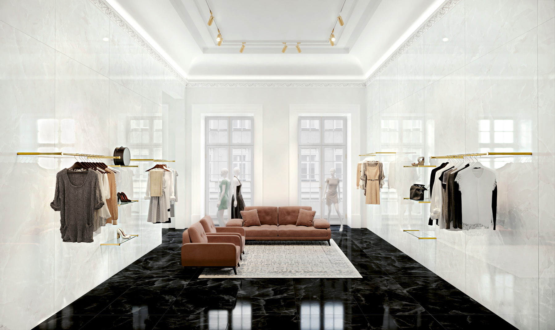 Jabo Onyx White vloertegel 60x60cm gerectificeerd
