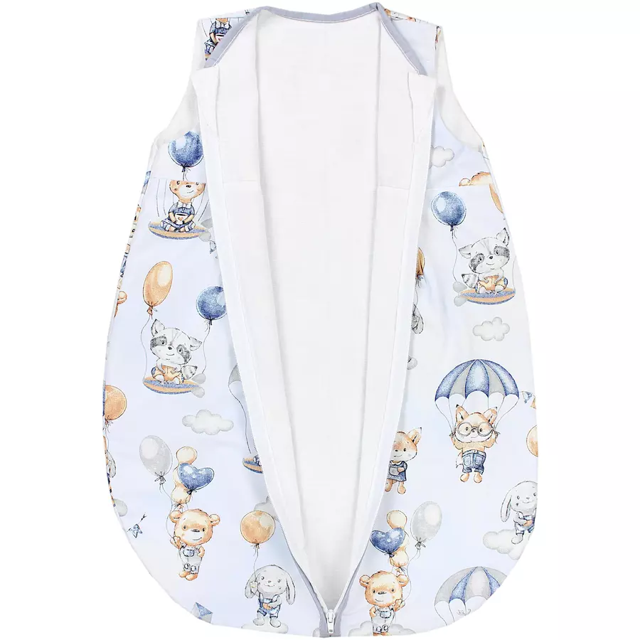 TupTam Baby Sommer Schlafsack Ärmellos Unwattiert blaubeige