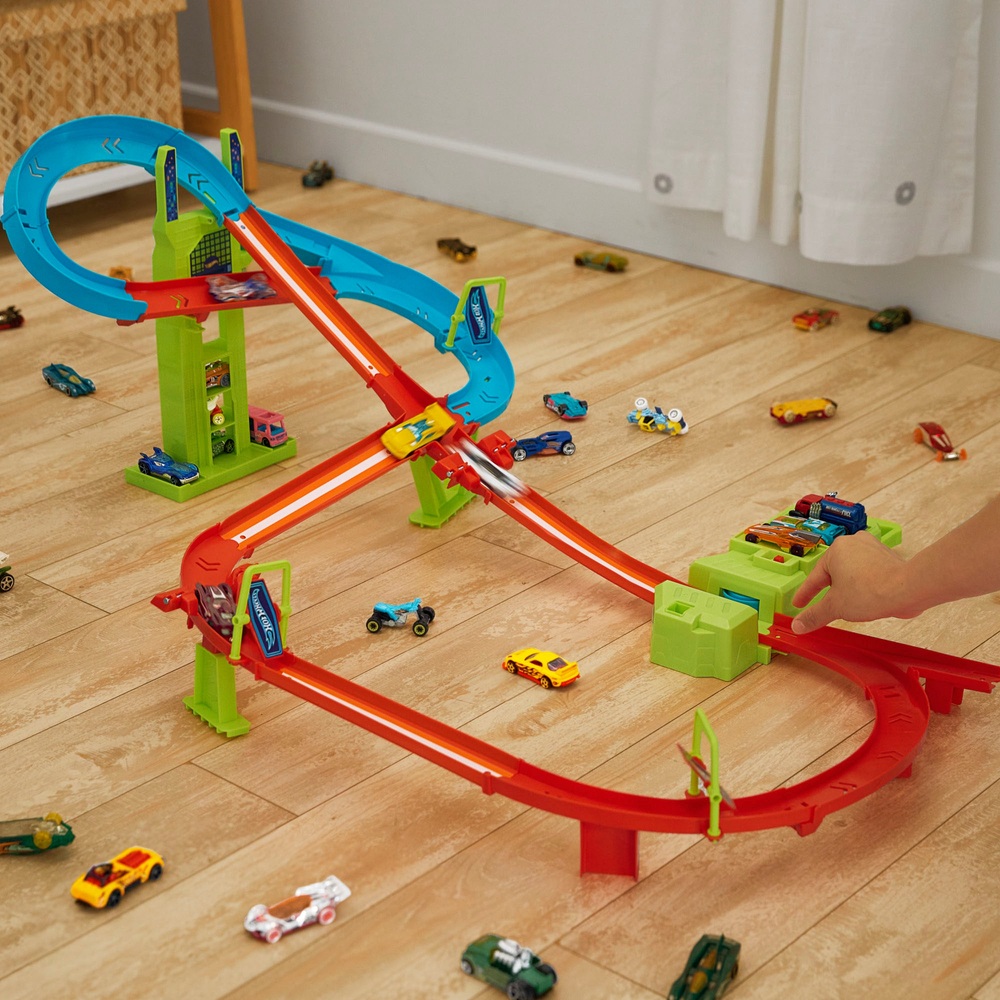 Hot Wheels Neon Speeders Skyscraper Speed Circuit Rennstrecken-Set