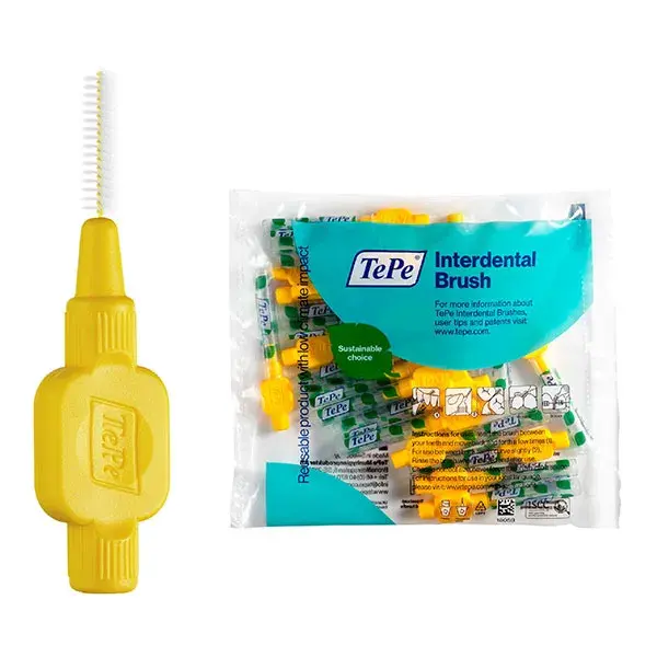 Escova interdental TePe Eco-Responsible ISO 4 / 0,7 mm, pacote com 20 unidades.