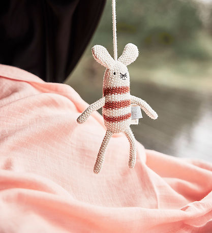 OYOY Spucktücher - 70x70cm - Panda - 2er-Pack - Khaki/Rose