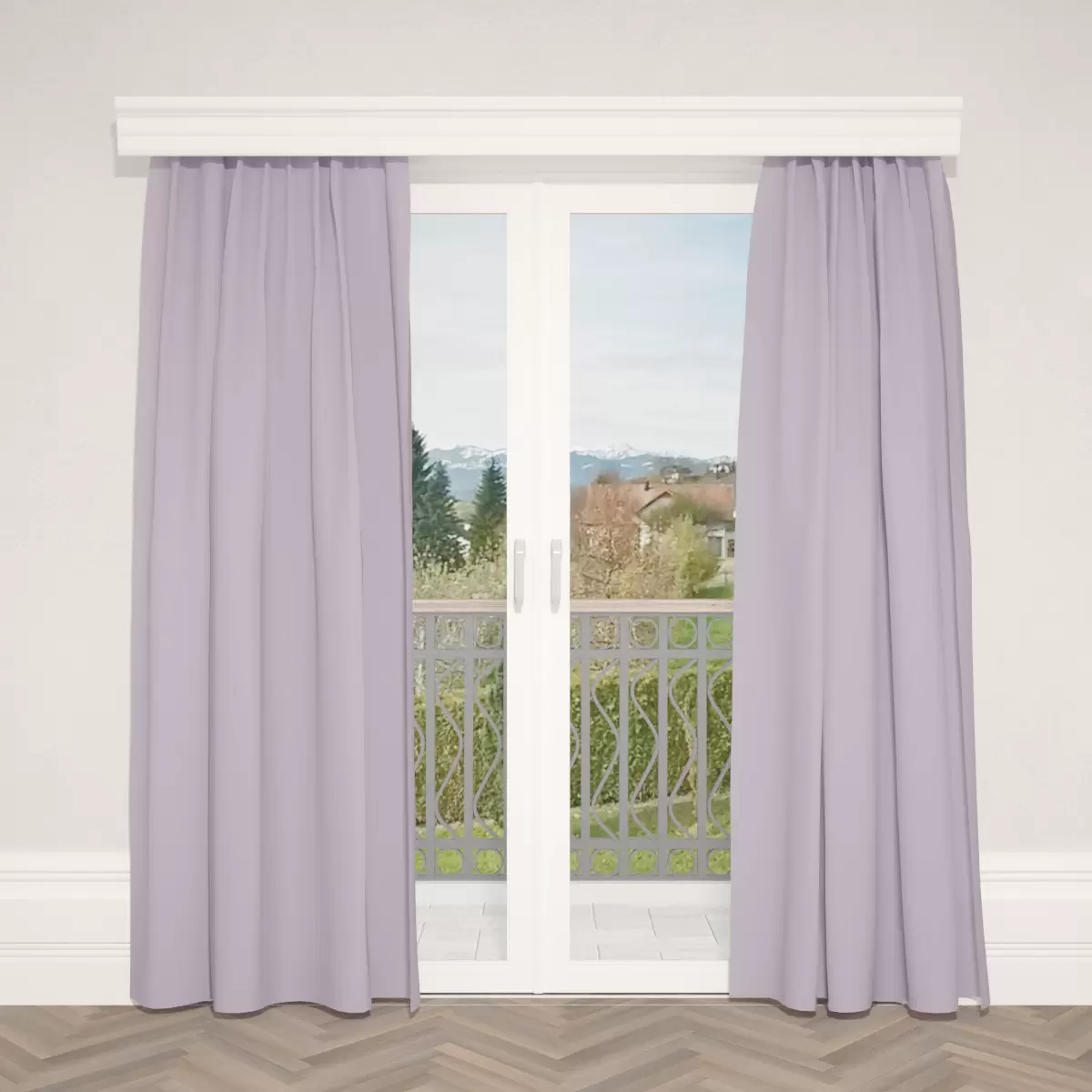 Verdunkelungsvorhang Satin Lila