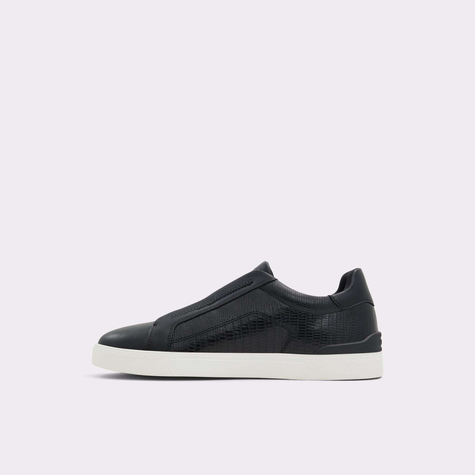 Lonespec Black Men Slip-ons
