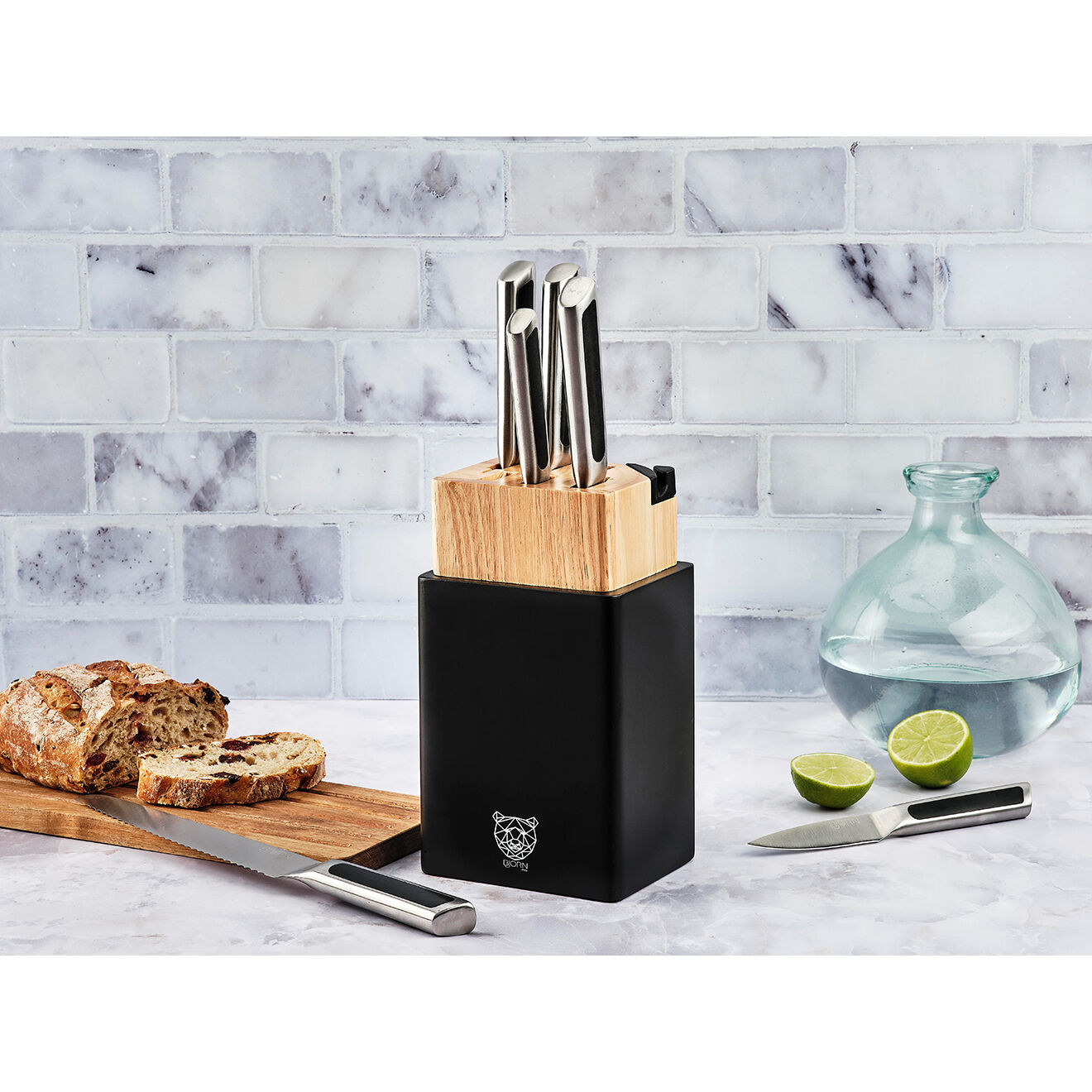Bjorn 6 Couteaux de cuisine Loki inox mat