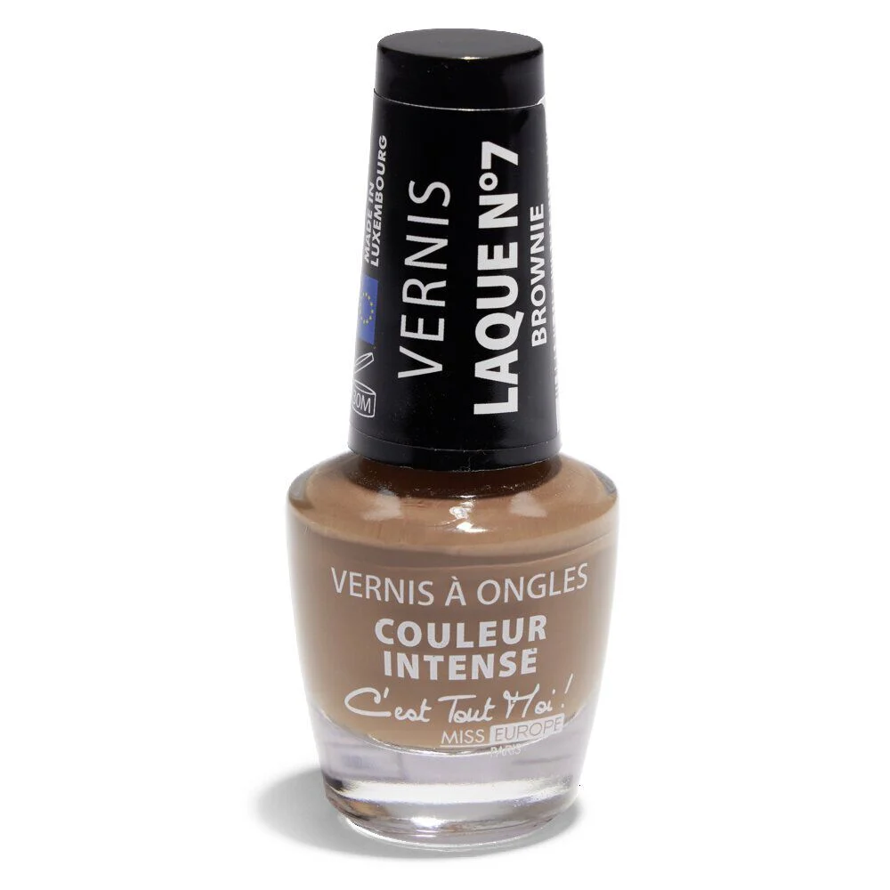 Vernis à ongles laqué N°07 marron brownie