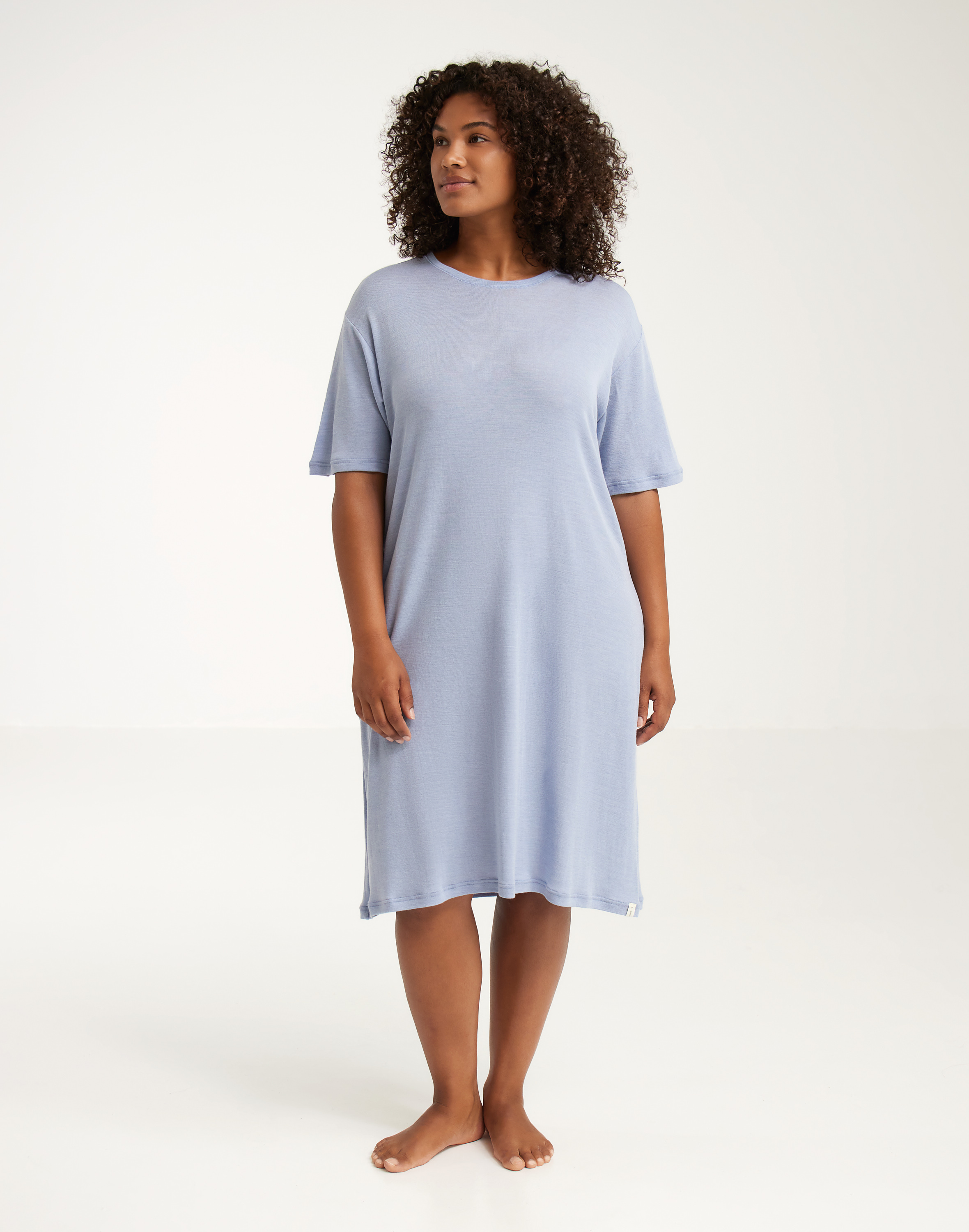 T-shirtjurk van merinowol/zijde voor dames - Gratis Ver