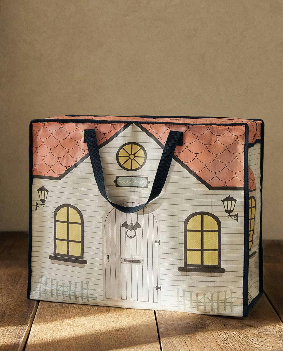 SACO DE CASA ASSOMBRADA DE HALLOWEEN PARA CRIANÇAS