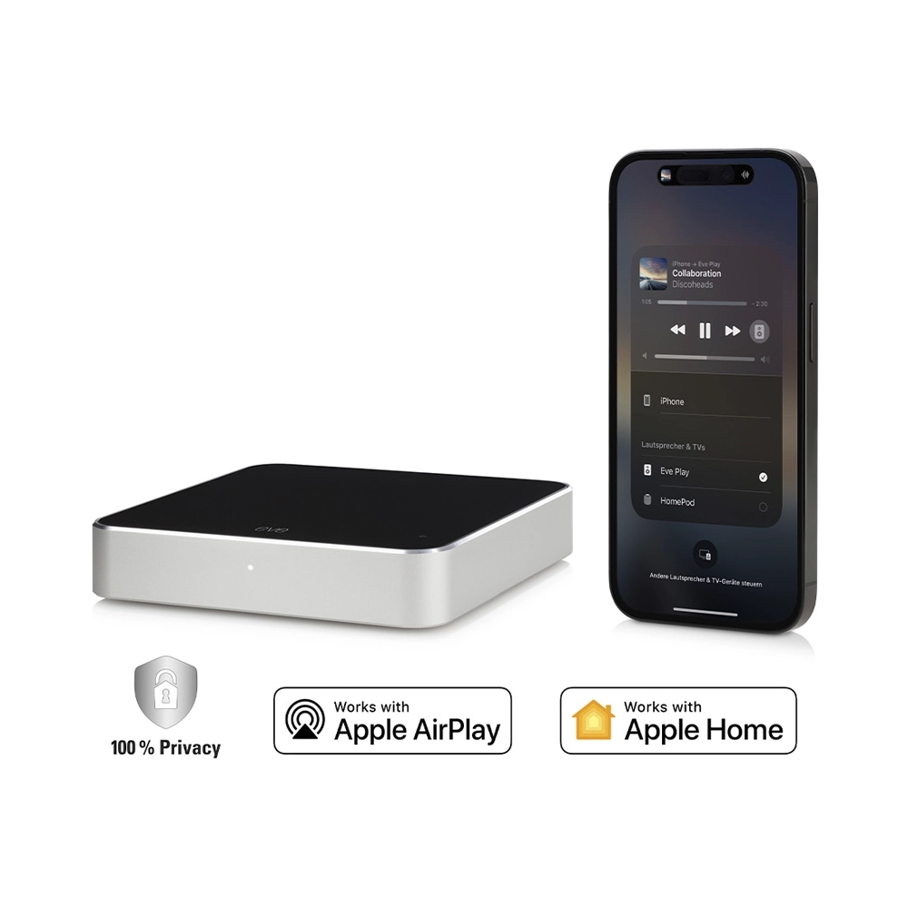 eve Play Audiostreaming Adapter für Apple AirPlay/Home