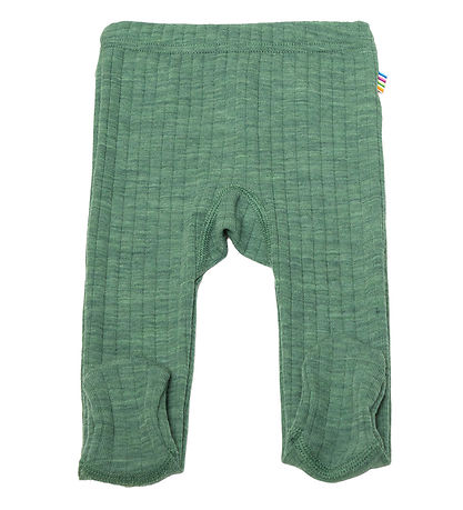 Joha Leggings m. Fuß - Wolle - Grün