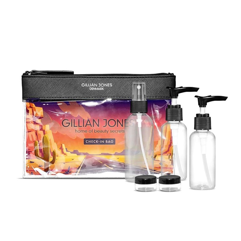 Gillian Jones<br>Check in bag med indhold