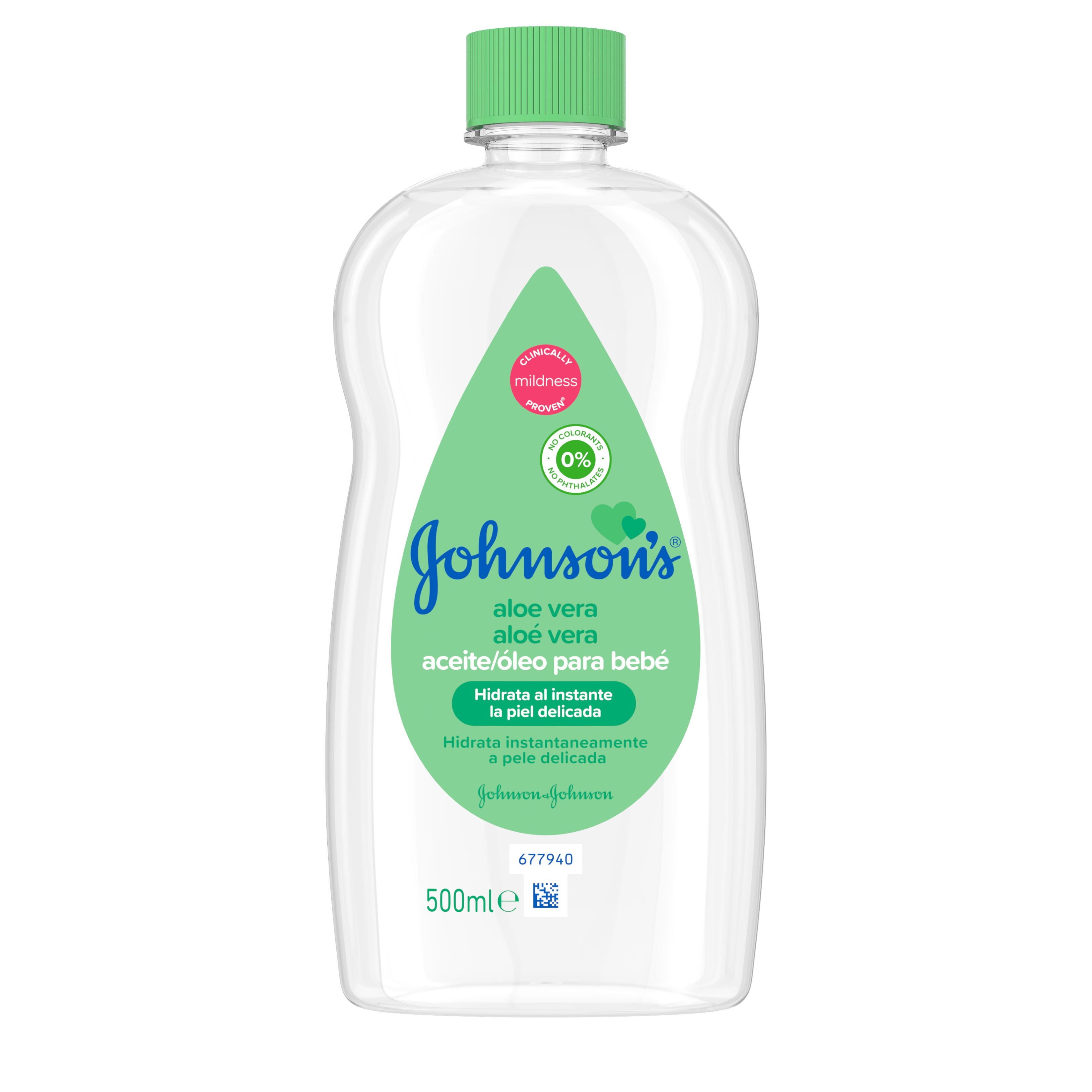 ÓLEO JOHNSON'S BABY ALOÉ VERA 500ML