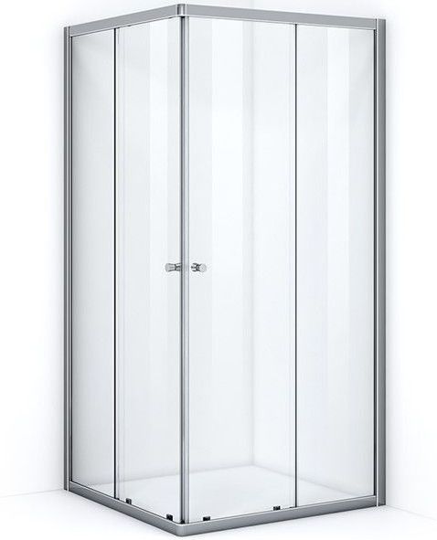 Ruby Essence Douchecabine | 100x100 cm Chroom Helder glas Schuifdeur Vierkant