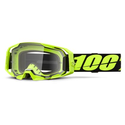 Masque cross 100% ARMATIC - Ecran Clair 2025 - Jaune