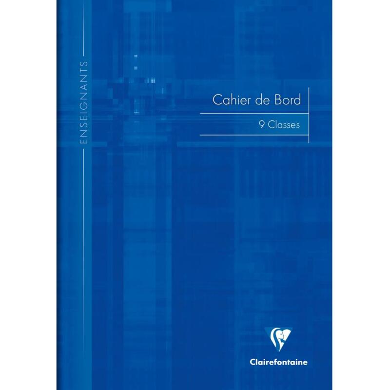 Cahier de bord enseignant piqué A4 60 pages 9 classes Couleur aléatoire - Assortis