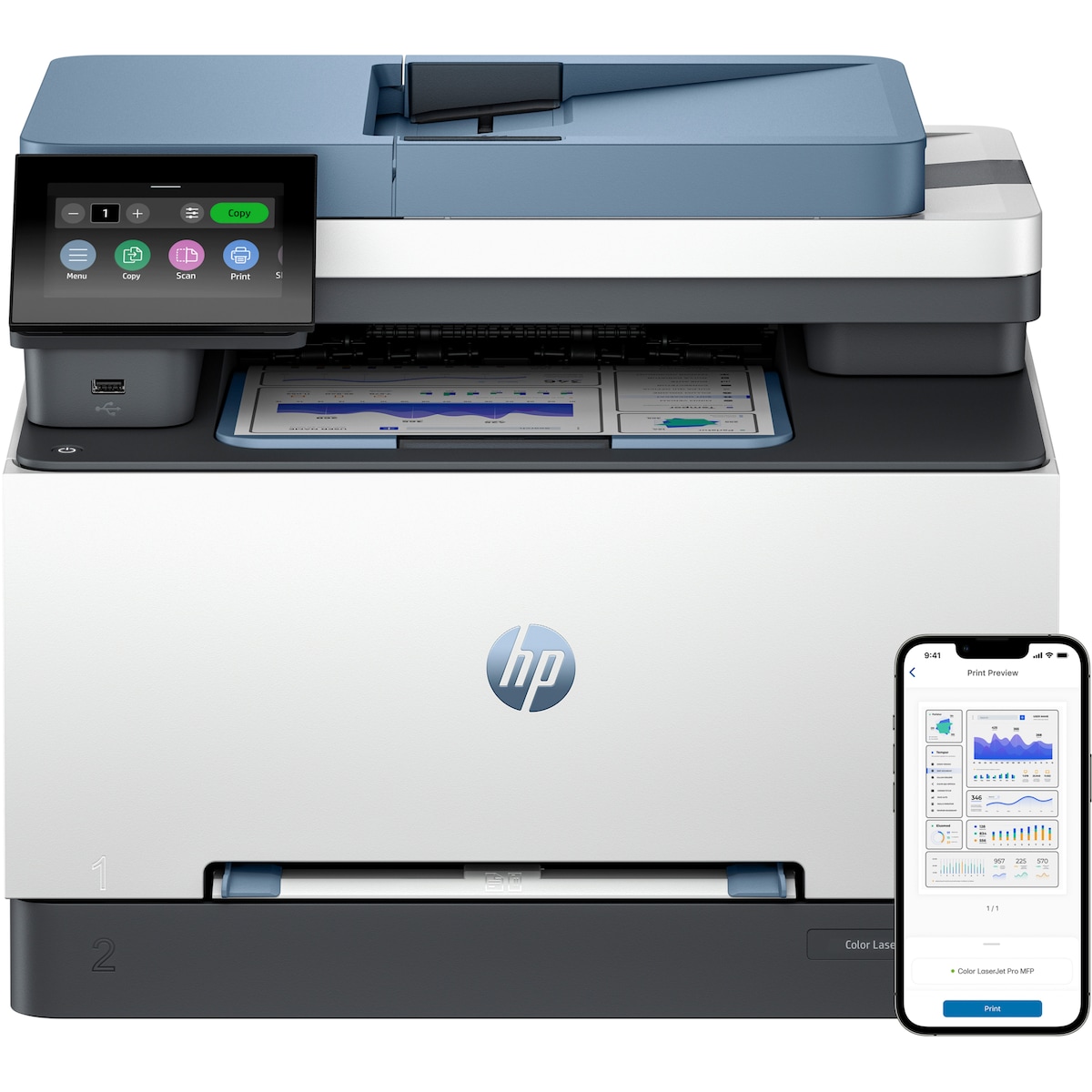 HP LaserJet Pro M3302sdw MF laserskriver