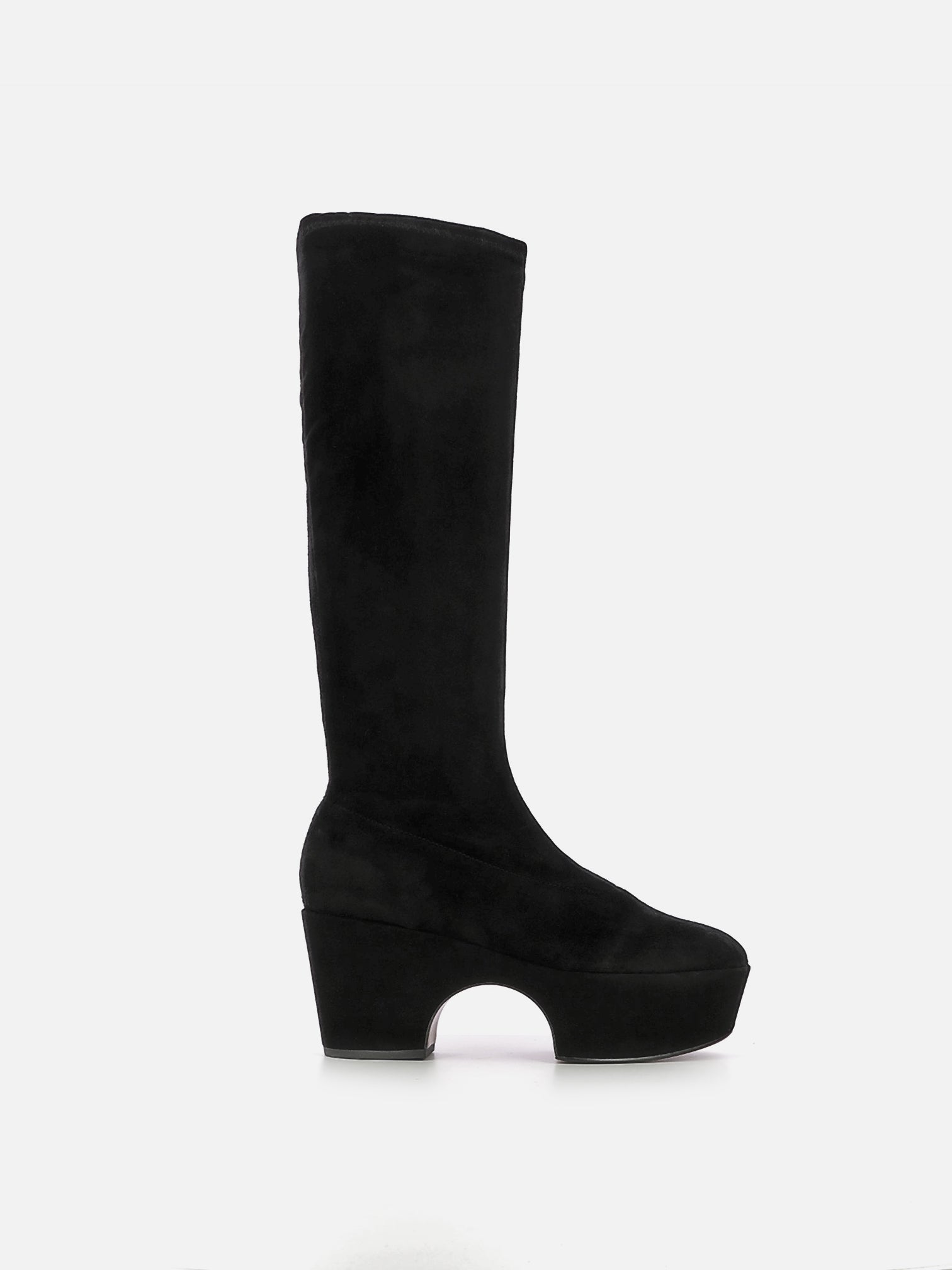 NASHI, suede stretch black