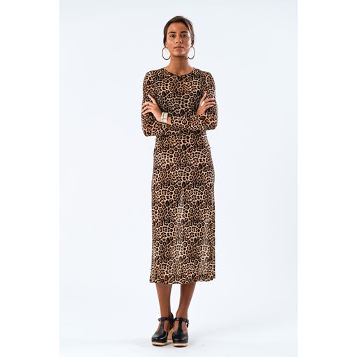 Lollys Laundry Logan Kjole, Leopard Print, S