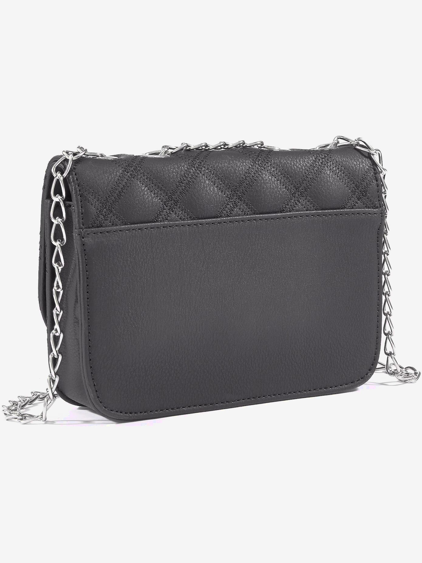 Sac en bandoulière petit sac avec élégante anse à chaîne couleur argent