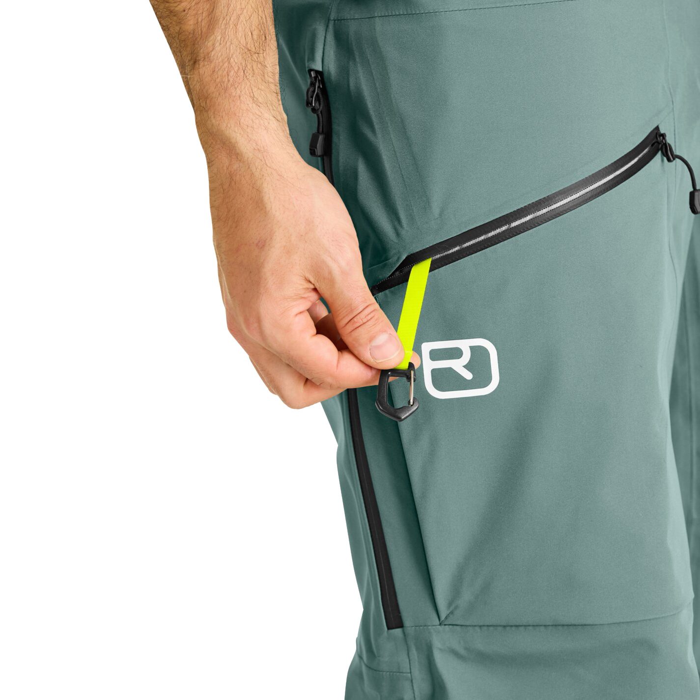ORTOVOX 3L Deep Shell Freeride-Hose Herren arctic grey
