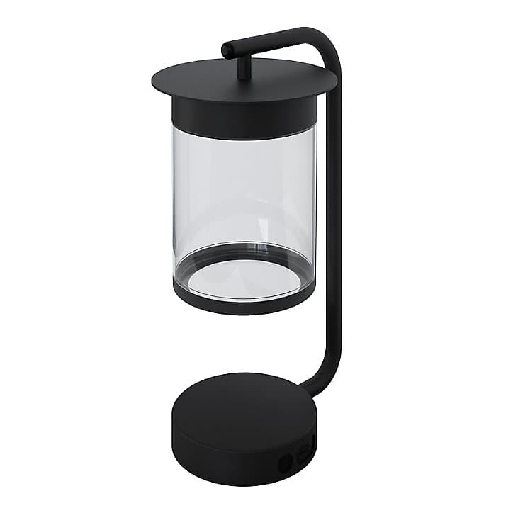 Lampe à poser USB Beret LED intégrée 250lm 4.2W IP44 noir