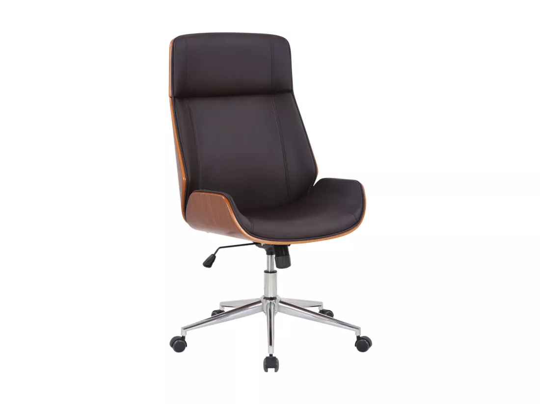 Fauteuil de bureau Varel - Noyer - marron110.00
