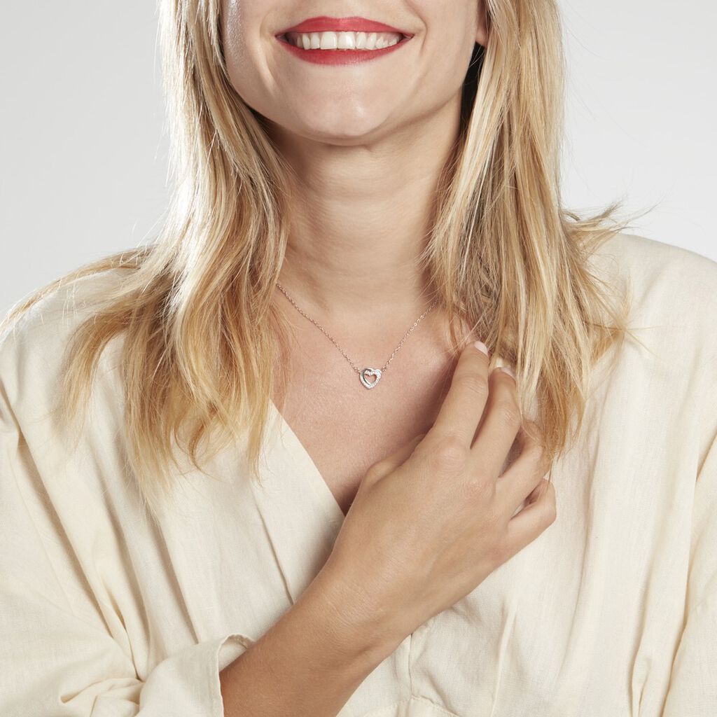 Collier Atoum Argent Oxyde De Zirconium