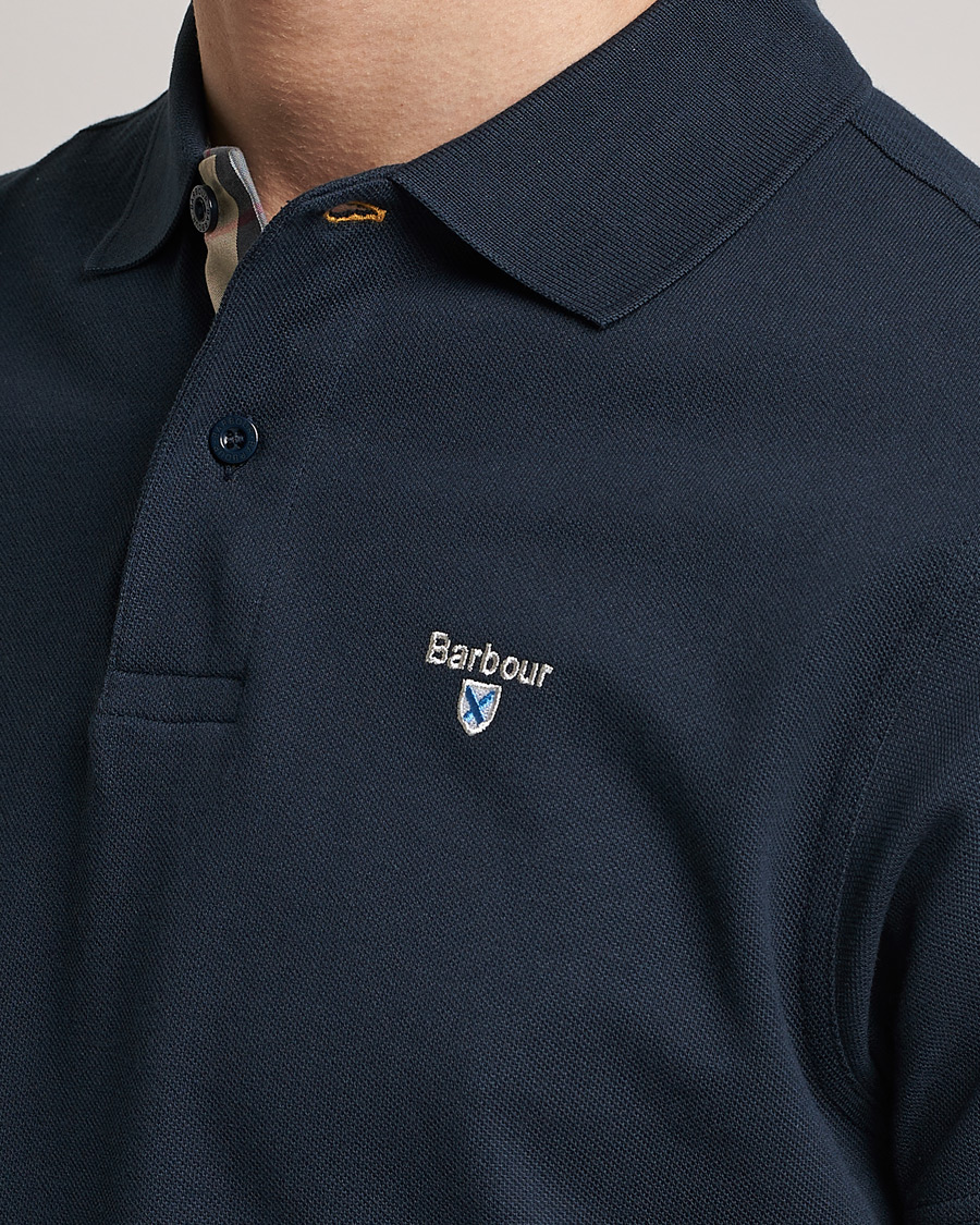Barbour Lifestyle Tartan Pique Polo Navy