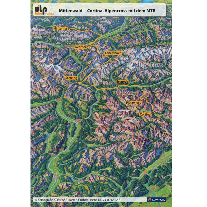 ULPbike Verlag Mittenwald - Cortina Alpencross mit Mountainbike