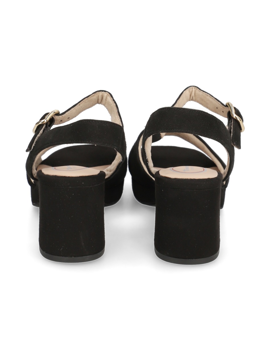Veloursleder Sandale