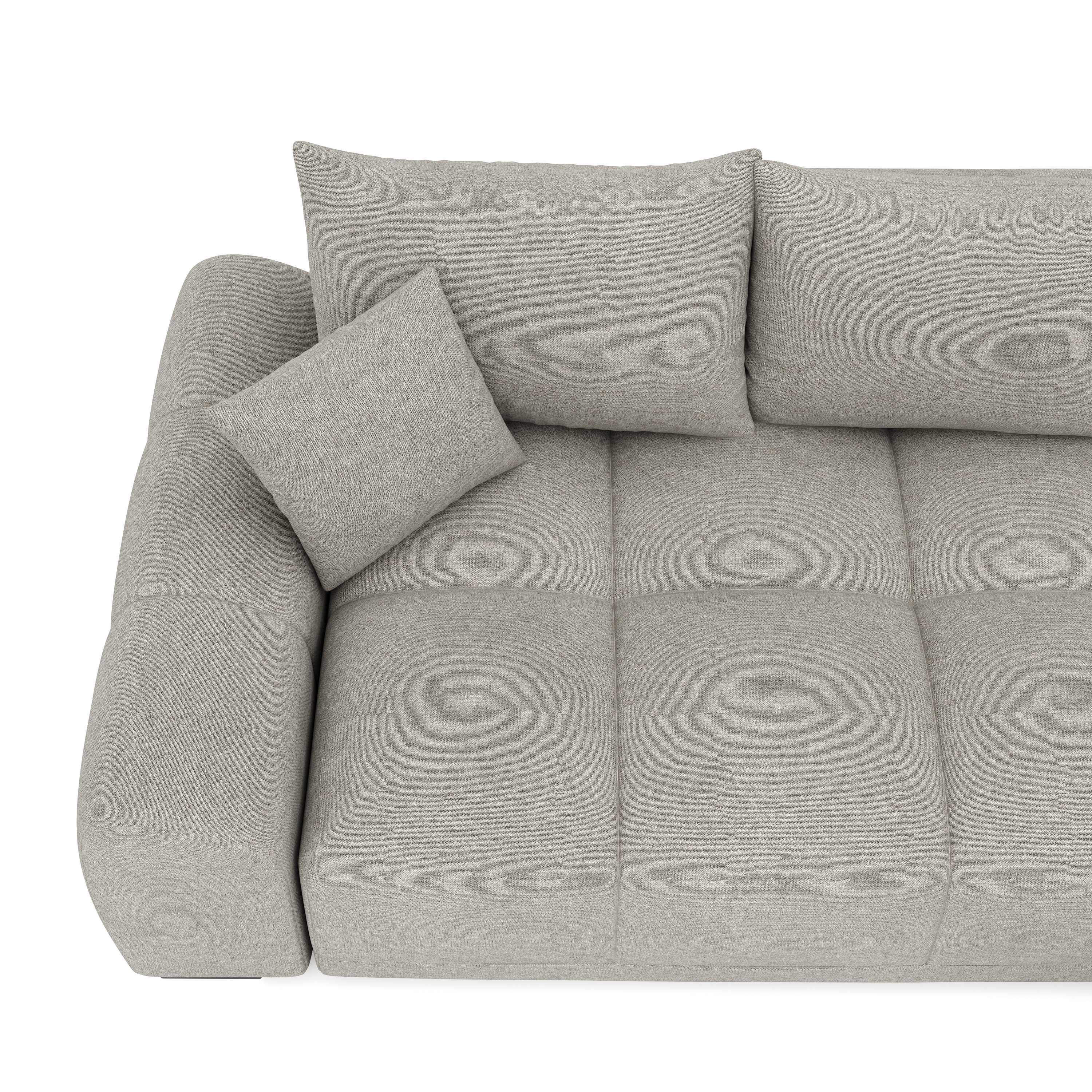 Ecksofa mit Schlaffunktion TRAVIS rechts grau